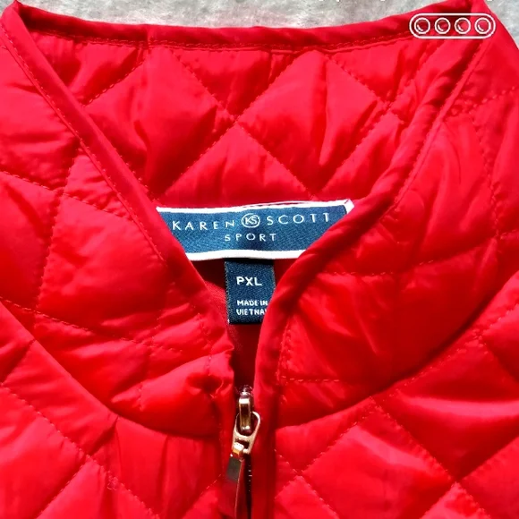Red Ski Jacket Vest - Picture 3 of 16